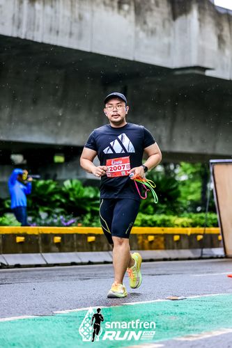 Race photo from Smartfren Run 2024