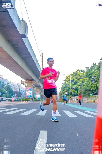 Race photo from Smartfren Run 2025 