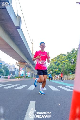 Race photo from Smartfren Run 2025 