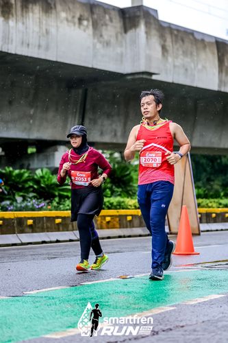 Race photo from Smartfren Run 2024