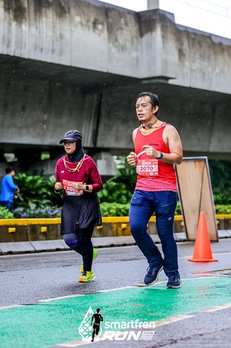Race photo from Smartfren Run 2024