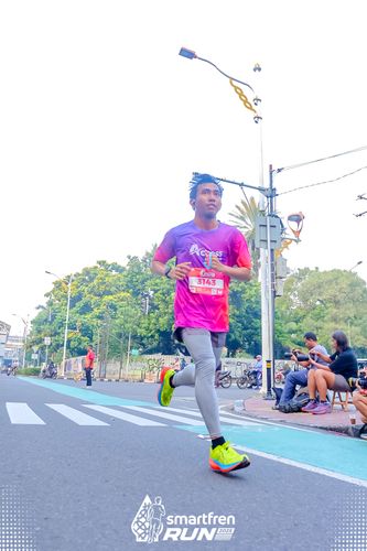 Race photo from Smartfren Run 2025 