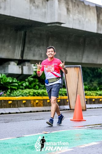 Race photo from Smartfren Run 2024
