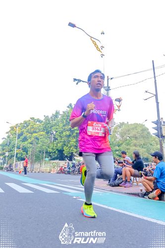 Race photo from Smartfren Run 2025 