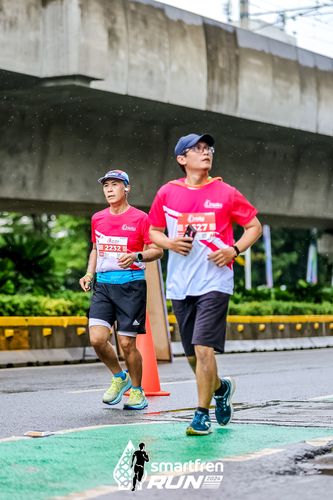 Race photo from Smartfren Run 2024