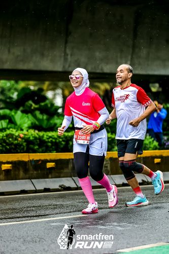 Race photo from Smartfren Run 2024