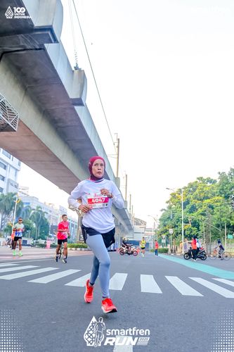 Race photo from Smartfren Run 2025 