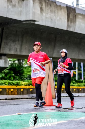 Race photo from Smartfren Run 2024