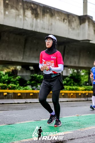Race photo from Smartfren Run 2024