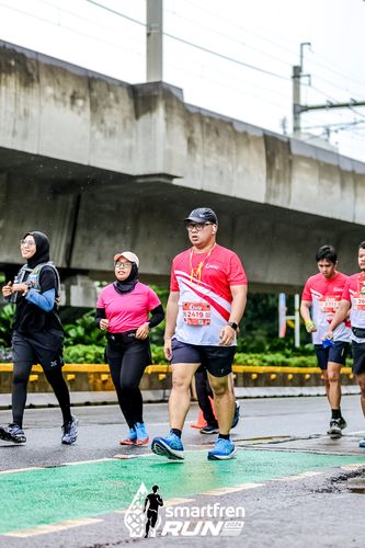 Race photo from Smartfren Run 2024
