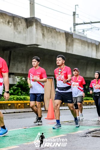 Race photo from Smartfren Run 2024