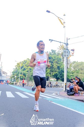 Race photo from Smartfren Run 2025 