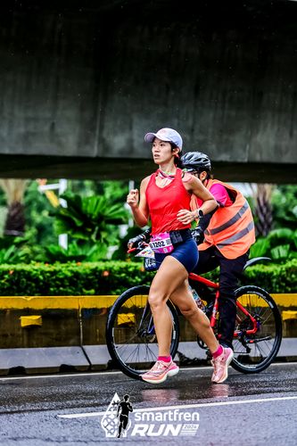 Race photo from Smartfren Run 2024