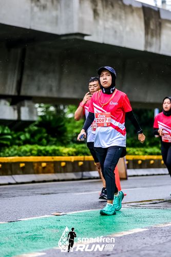 Race photo from Smartfren Run 2024