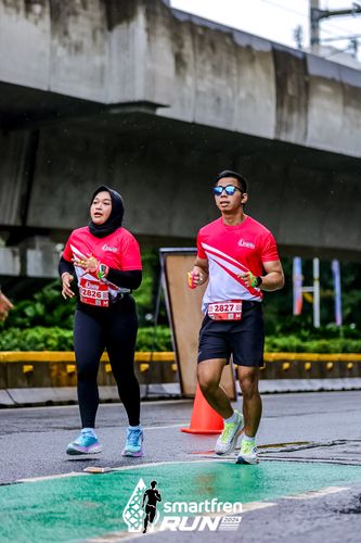 Race photo from Smartfren Run 2024