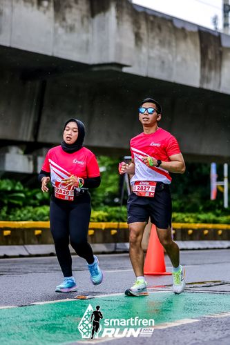 Race photo from Smartfren Run 2024