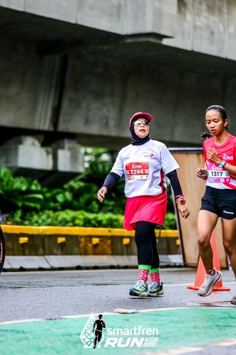 Race photo from Smartfren Run 2024