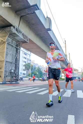 Race photo from Smartfren Run 2025 