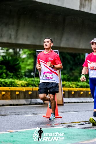 Race photo from Smartfren Run 2024
