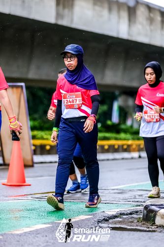 Race photo from Smartfren Run 2024