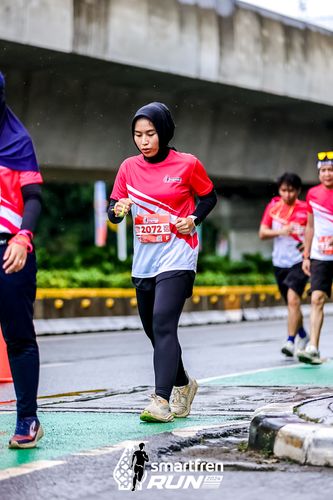 Race photo from Smartfren Run 2024