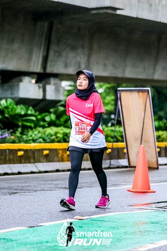 Race photo from Smartfren Run 2024