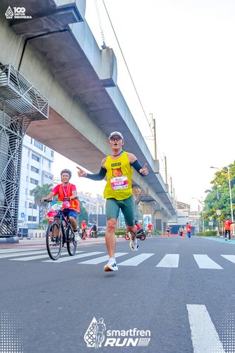 Race photo from Smartfren Run 2025 