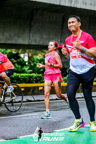 Race photo from Smartfren Run 2024