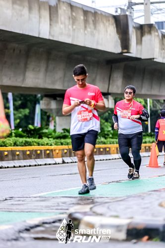 Race photo from Smartfren Run 2024