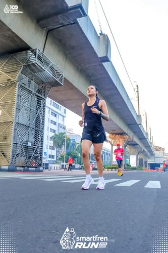 Race photo from Smartfren Run 2025 