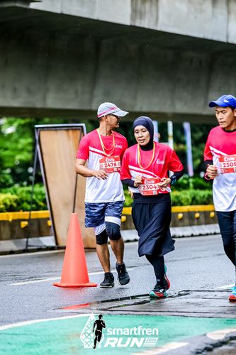 Race photo from Smartfren Run 2024
