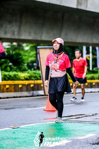 Race photo from Smartfren Run 2024