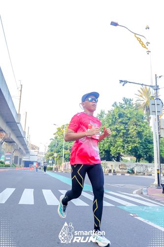 Race photo from Smartfren Run 2025 