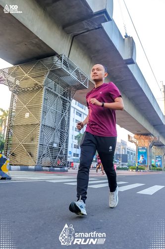 Race photo from Smartfren Run 2025 