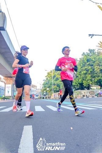 Race photo from Smartfren Run 2025 