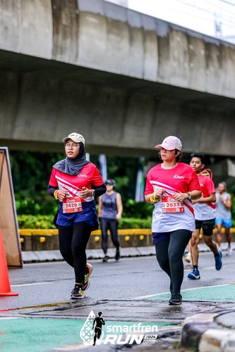 Race photo from Smartfren Run 2024