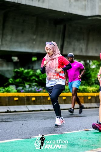 Race photo from Smartfren Run 2024