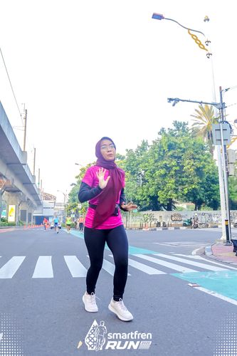 Race photo from Smartfren Run 2025 