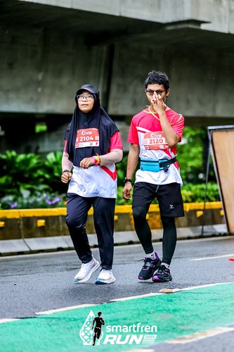Race photo from Smartfren Run 2024