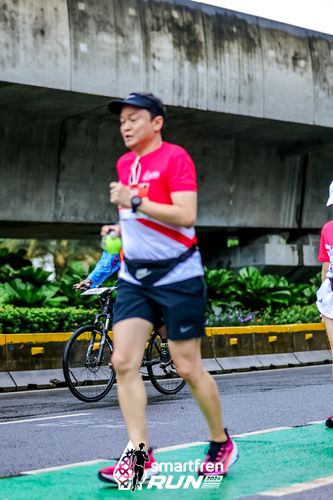 Race photo from Smartfren Run 2024