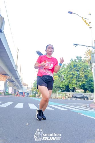 Race photo from Smartfren Run 2025 