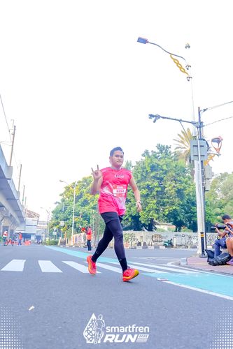 Race photo from Smartfren Run 2025 