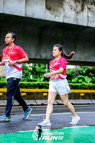 Race photo from Smartfren Run 2024