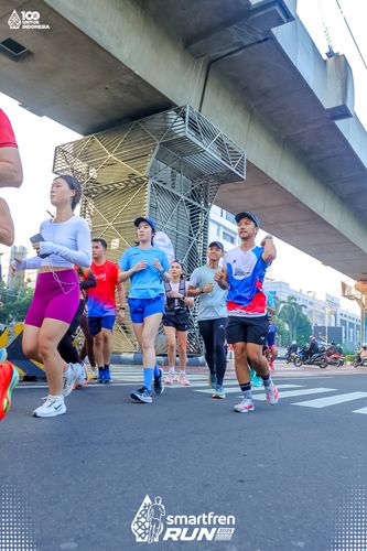 Race photo from Smartfren Run 2025 