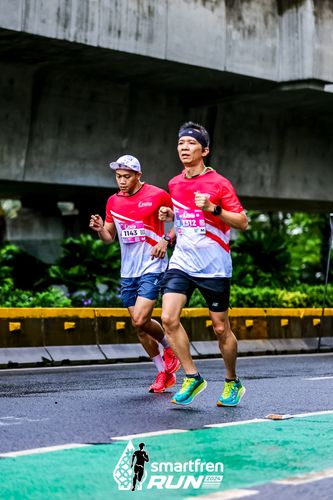 Race photo from Smartfren Run 2024