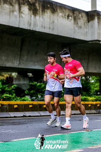 Race photo from Smartfren Run 2024