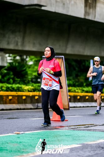 Race photo from Smartfren Run 2024