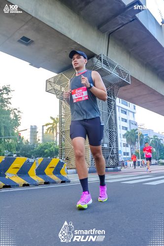 Race photo from Smartfren Run 2025 