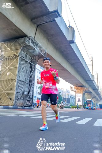 Race photo from Smartfren Run 2025 