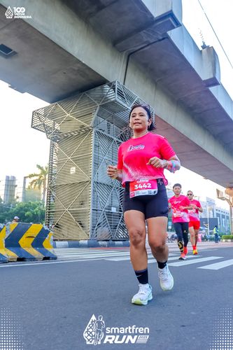 Race photo from Smartfren Run 2025 